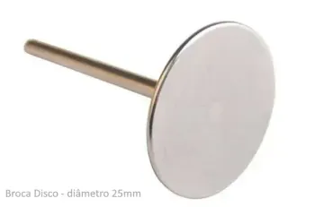 BRILHO - Broca Mandril Disco Para Lixa Plantar - Lixamento de Unhas Podologia - diâmetro 25mm - Foto 2