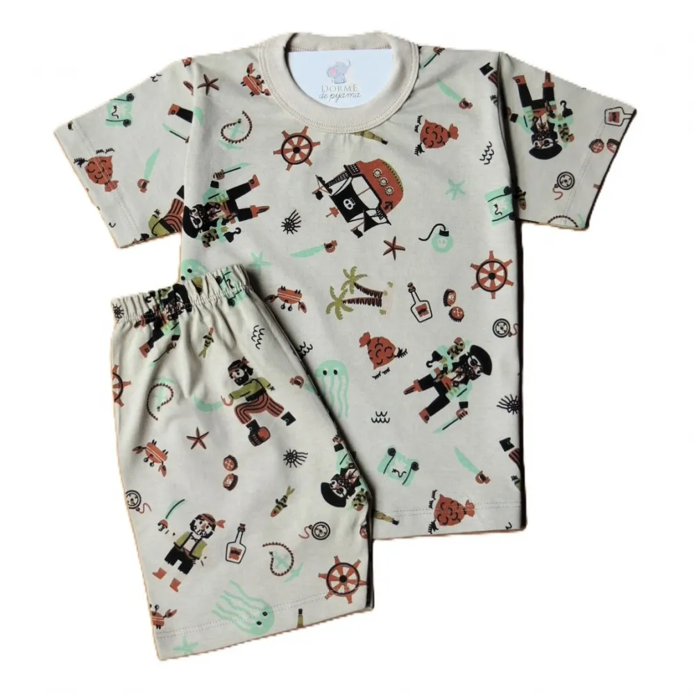 Pijama Infantil Masculino Tamanho 4 Curto