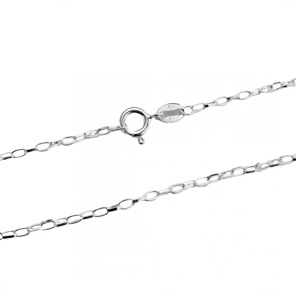 Corrente de prata 950 alongada 60 cm  - 210270 Imagem