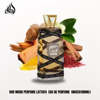 Perfume Oud Mood Lattafa Unissex Eau de Parfum 100ml  - Foto 5