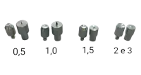 Kit Jogo de Matrizes para Aplicar Rebite Balancim – Tamanhos 0.5, 1, 1.5 e 2/3