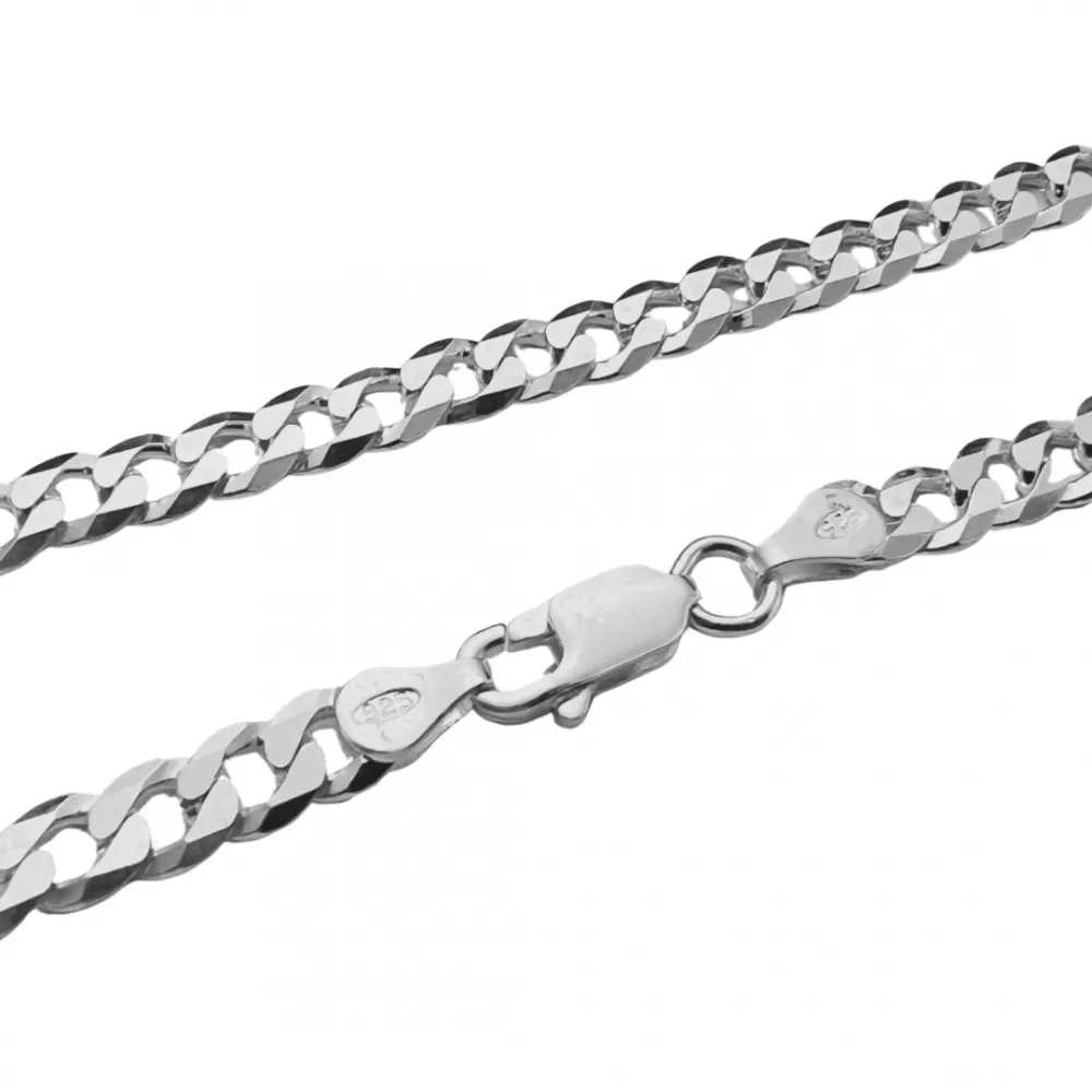 Corrente de prata grumet - 70 cm - CO470 Imagem
