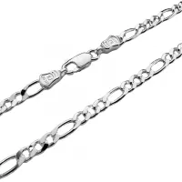 Corrente de prata 950 Grumet 3 em 1 - 70 cm - 200207