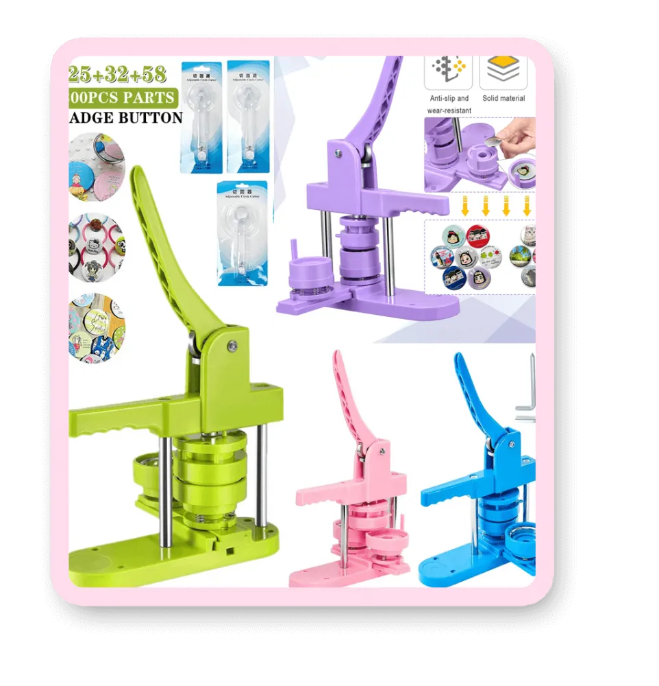 PRENSA BOTTONS COM MATRIZ 32mm 44mm 56mm  Imagem