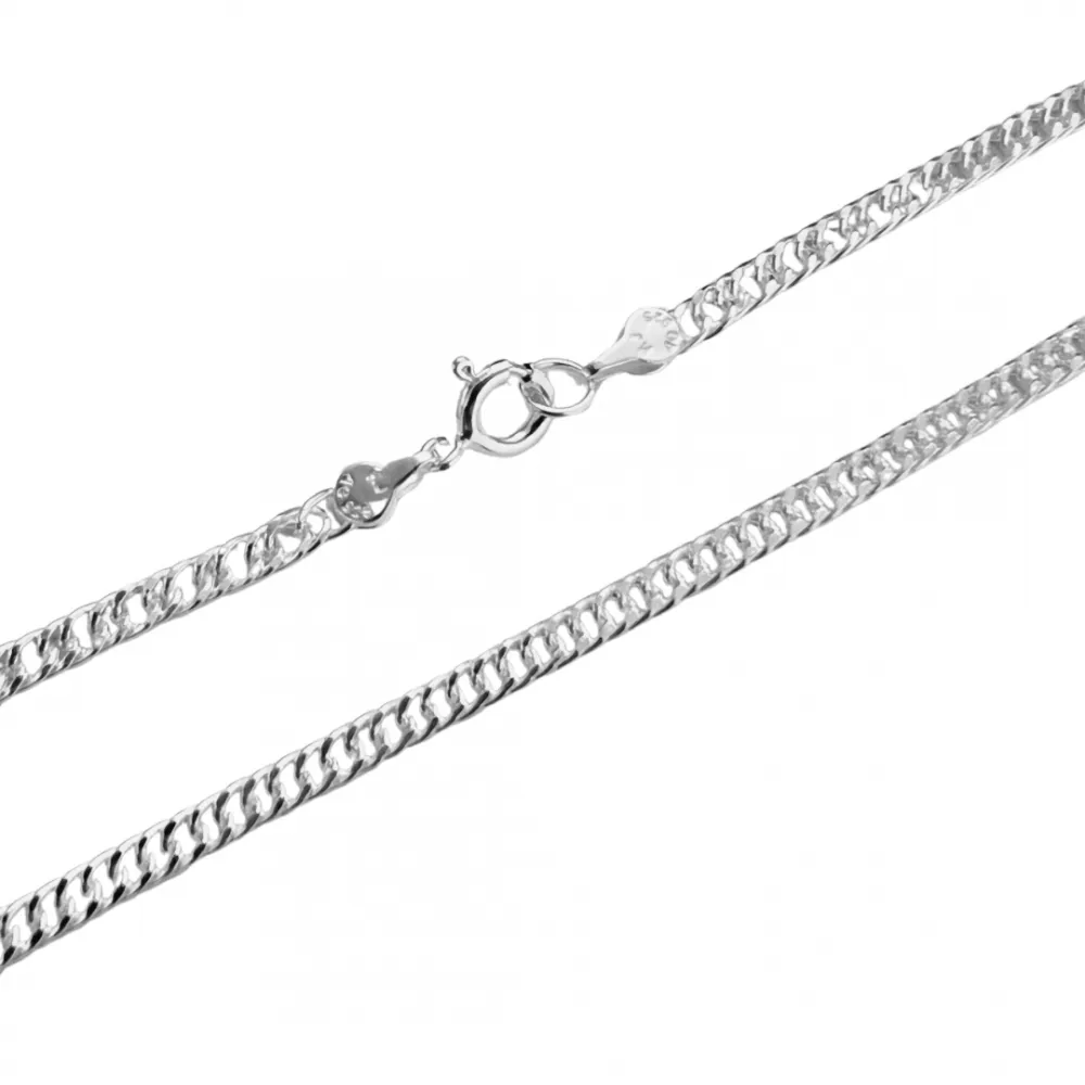 Corrente de prata 925 Grumet duplo  - 200772