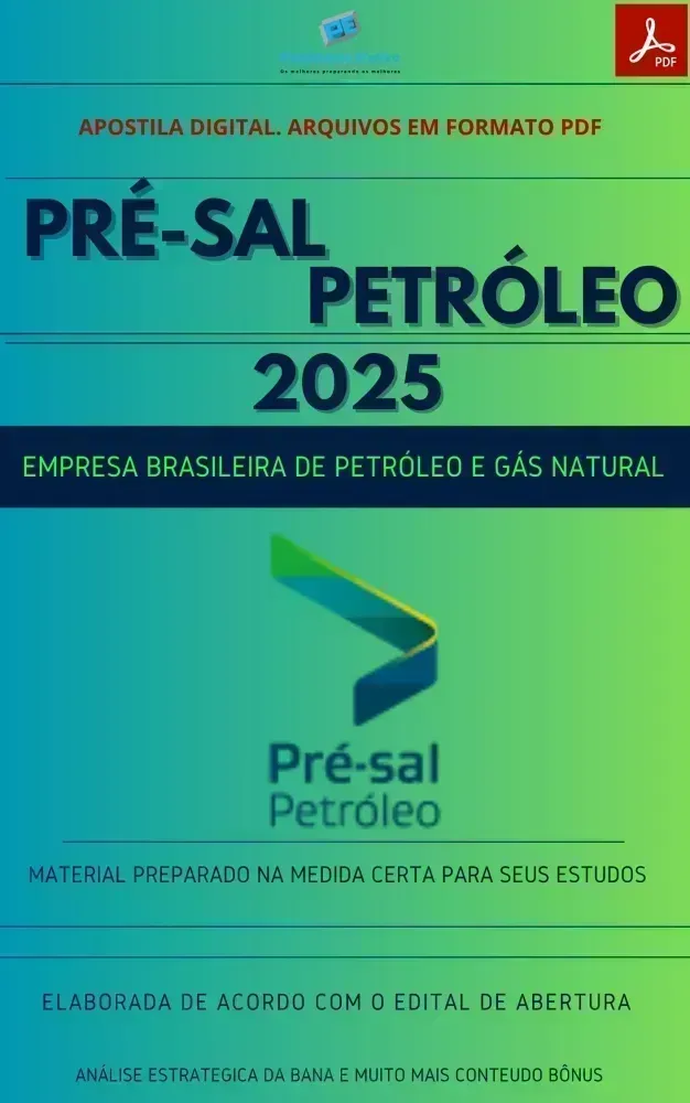 Apostila Pré Sal Petróleo 2025 Infraestrutura TI - Analista TI Imagem