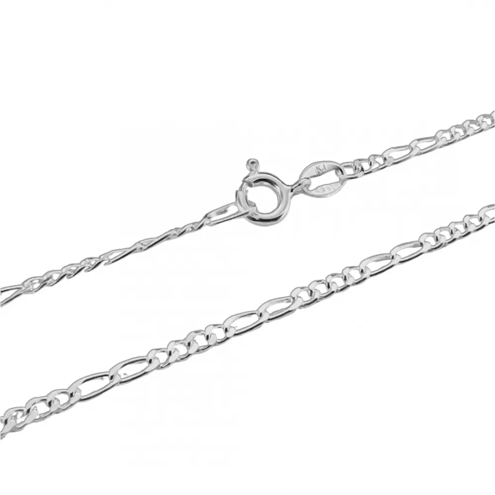 Corrente de prata 950 grumet 3 e 1 - 70 cm - 200313
