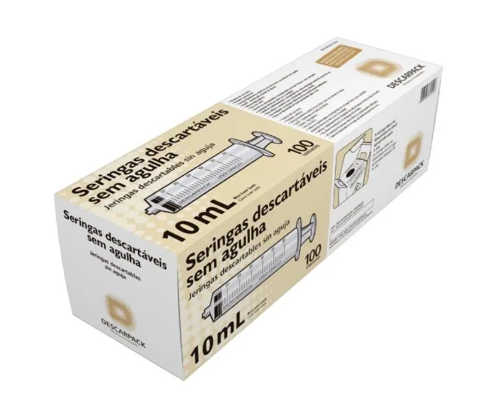 SERINGA 10ML S/AGULHA LUER LOCK (DESCARPACK) - Foto 2