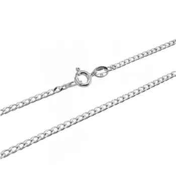 Corrente de prata grumet - 70 cm - 200018 - Foto 2