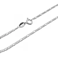 Corrente de prata groumet 3 e 1 - 60 cm - 200190