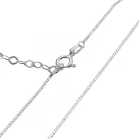 Corrente de prata veneziana com Extensor - 231590