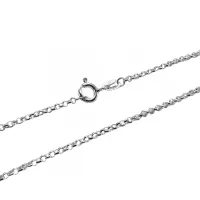 Corrente de prata Elo português 45cm - 200250