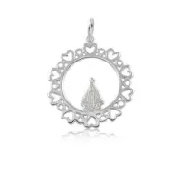 Pingente de prata 950 - Nª  S.  Aparecida - 250808