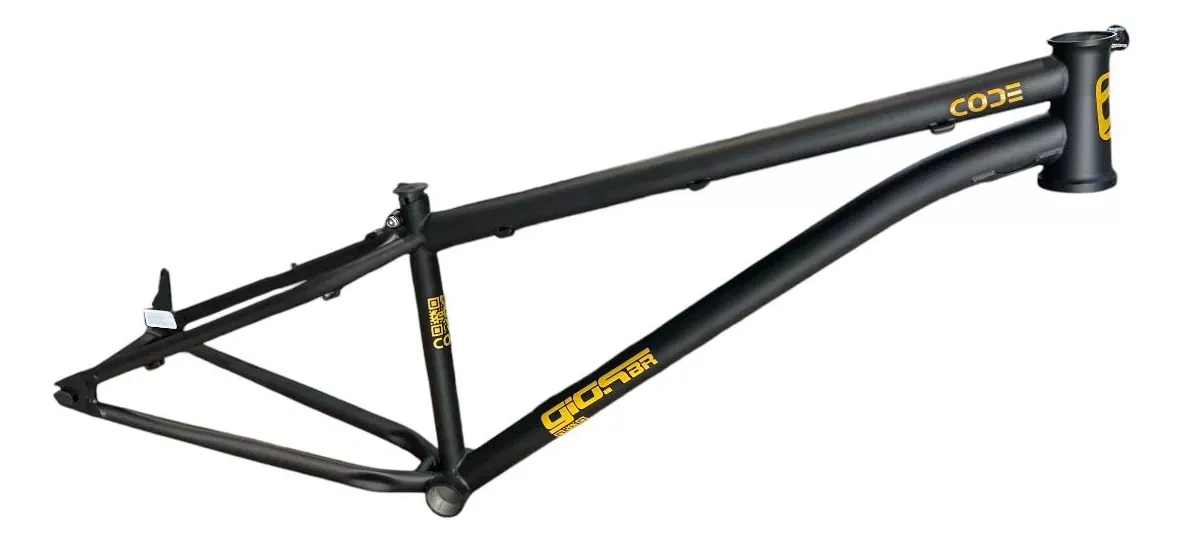 FOND BIKES - QUADRO 26 GIOS CODE CROMOLY PRETO FOSCO