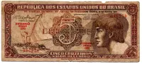 C112 - 5 Cruzeiros - Série 080 - Índio - Data: 1962 - R