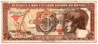 C112 - 5 Cruzeiros - Série 080 - Índio - Data: 1962 - MBC
