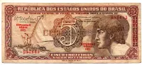C112 - 5 Cruzeiros - Série 081 - Índio - Data: 1962 - MBC