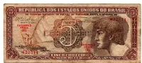 C112 - 5 Cruzeiros - Série 081 - Índio - Data: 1962 - BC