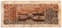 C112 - 5 Cruzeiros - Série 085 - Índio - Data: 1962 - BC - Foto 2