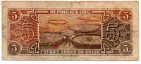 C112 - 5 Cruzeiros - Série 086 - Índio - Data: 1962 - BC - Foto 2