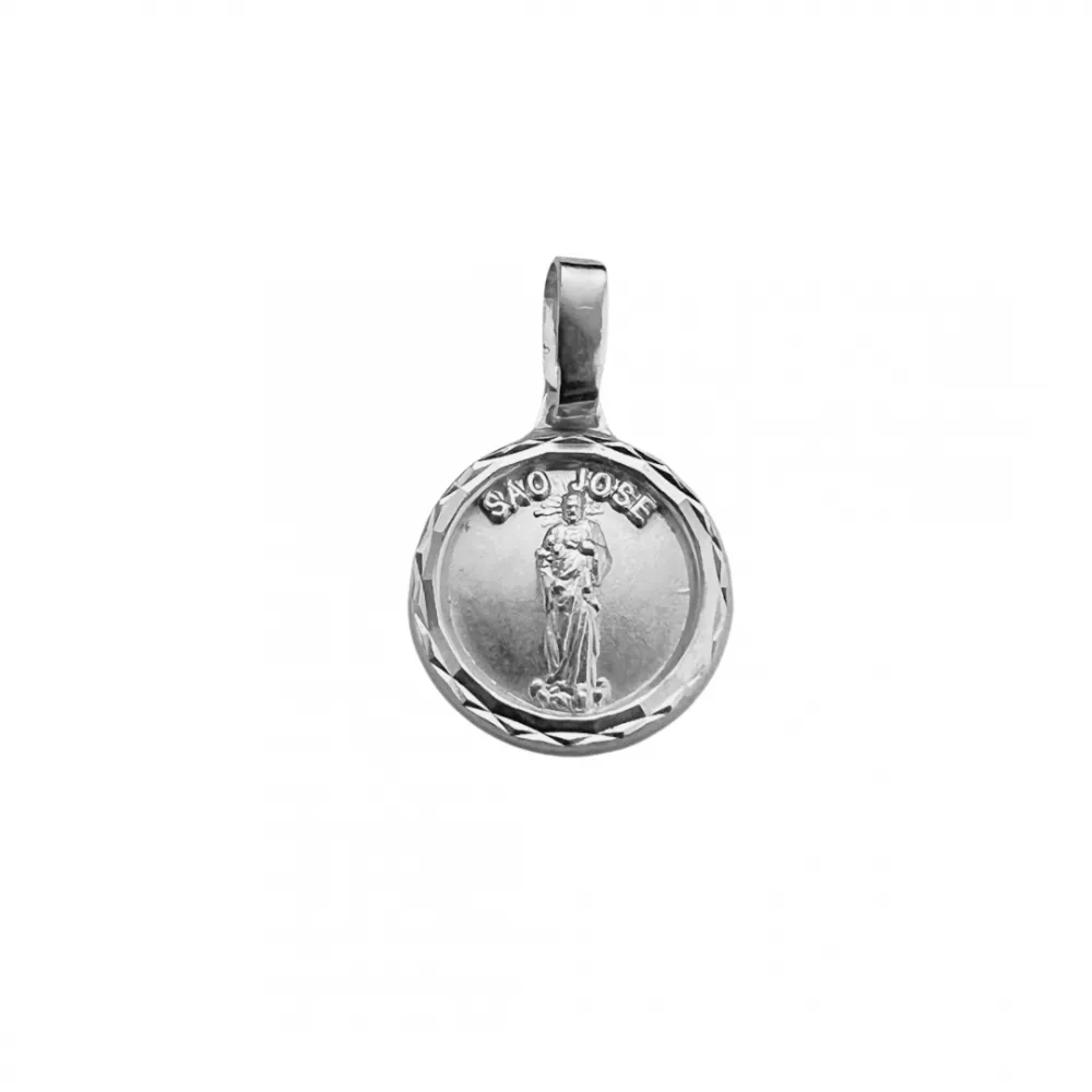 Medalha de prata São José - SF117