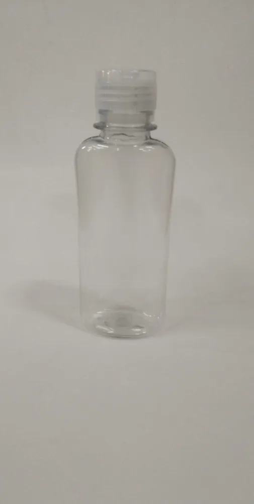 Frasco PET Oval 140ml c/ Tampa Flip Top Imagem