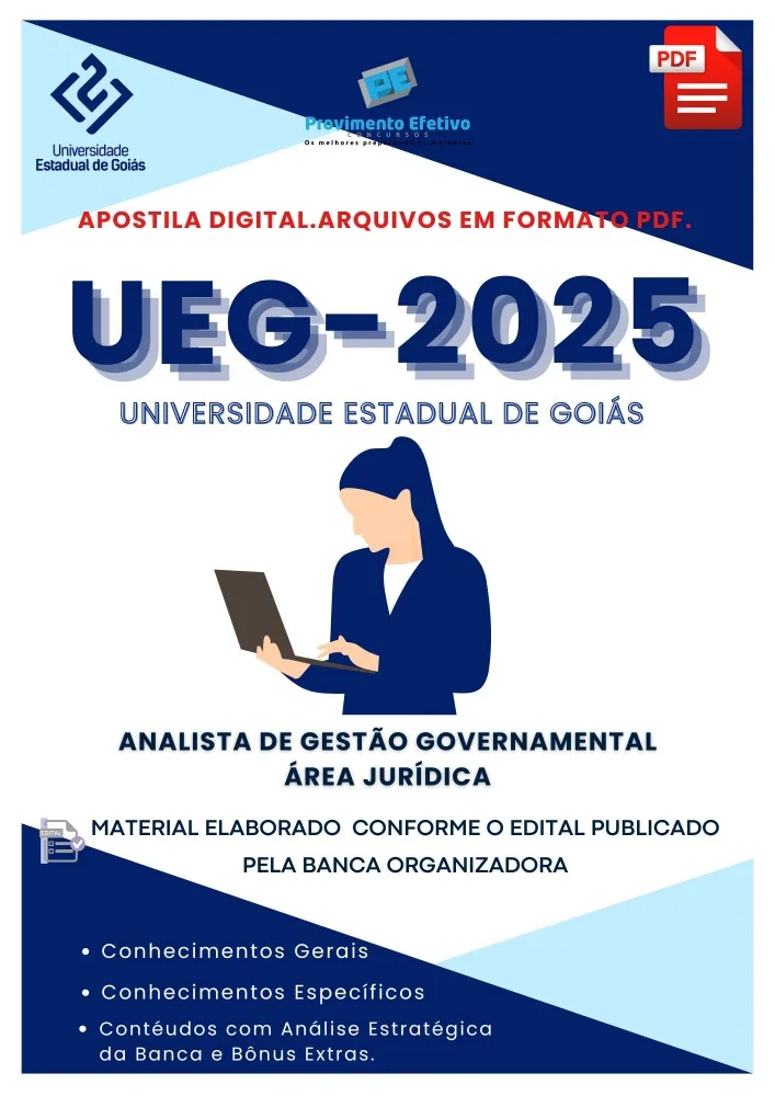 Apostila UEG Analista Governamental - Área Jurídica Imagem