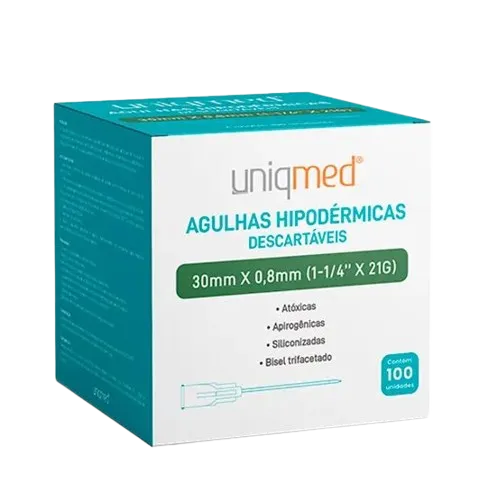AGULHA 30 X 0,80MM (21G)