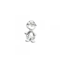 Pingente de prata  menino - branco - PF1432