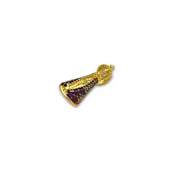   Pingente de Ouro amarelo 18k - nossa senhora aparecida- RPK241 - Foto 2