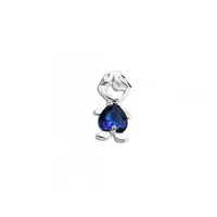 Pingente de prata  menino - azul safira -  PF1432