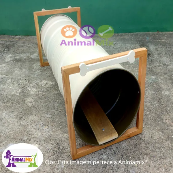 Tambor de  ferro Túnel Pet Duplo 