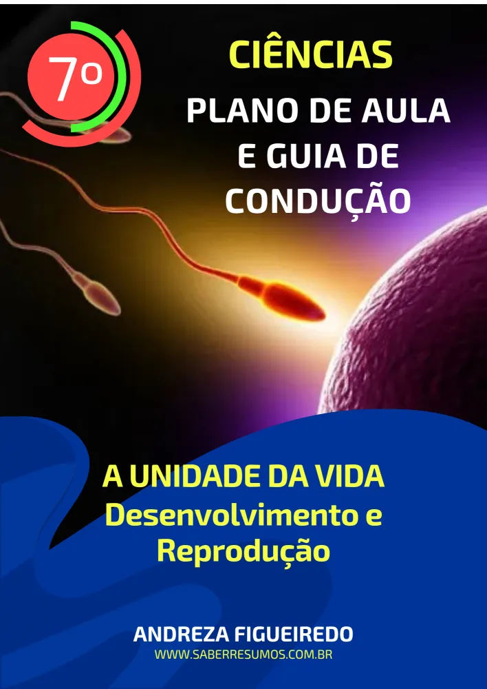 758 - Ciências - Plano de Aula e Guia de Condução - A Unidade da Vida - Desenvolvimento e Reprodução - 7º ano - PDF com 13 páginas