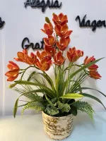 Arranjo Orquídea Laranja Mescla  - Foto 2