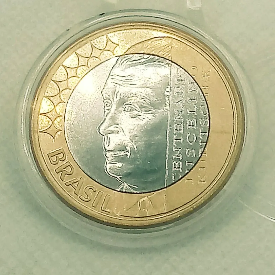 Moeda 1 Real 2002 Centenário De Juscelino Kubitschek (JK) MBC