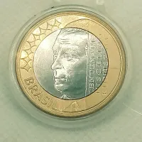 Moeda 1 Real 2002 Centenário De Juscelino Kubitschek (JK) MBC