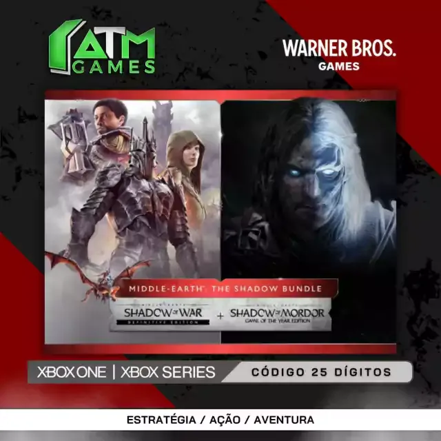 ATM GAMES - Terra-média™: Conjunto das Sombras - Código 25 Dígitos