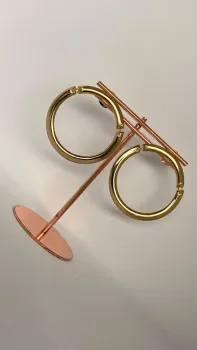 Brinco Círculo Liso - Banhado Ouro 18k