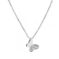 Choker de Prata Alta - Borboleta com Pedras - CL226 