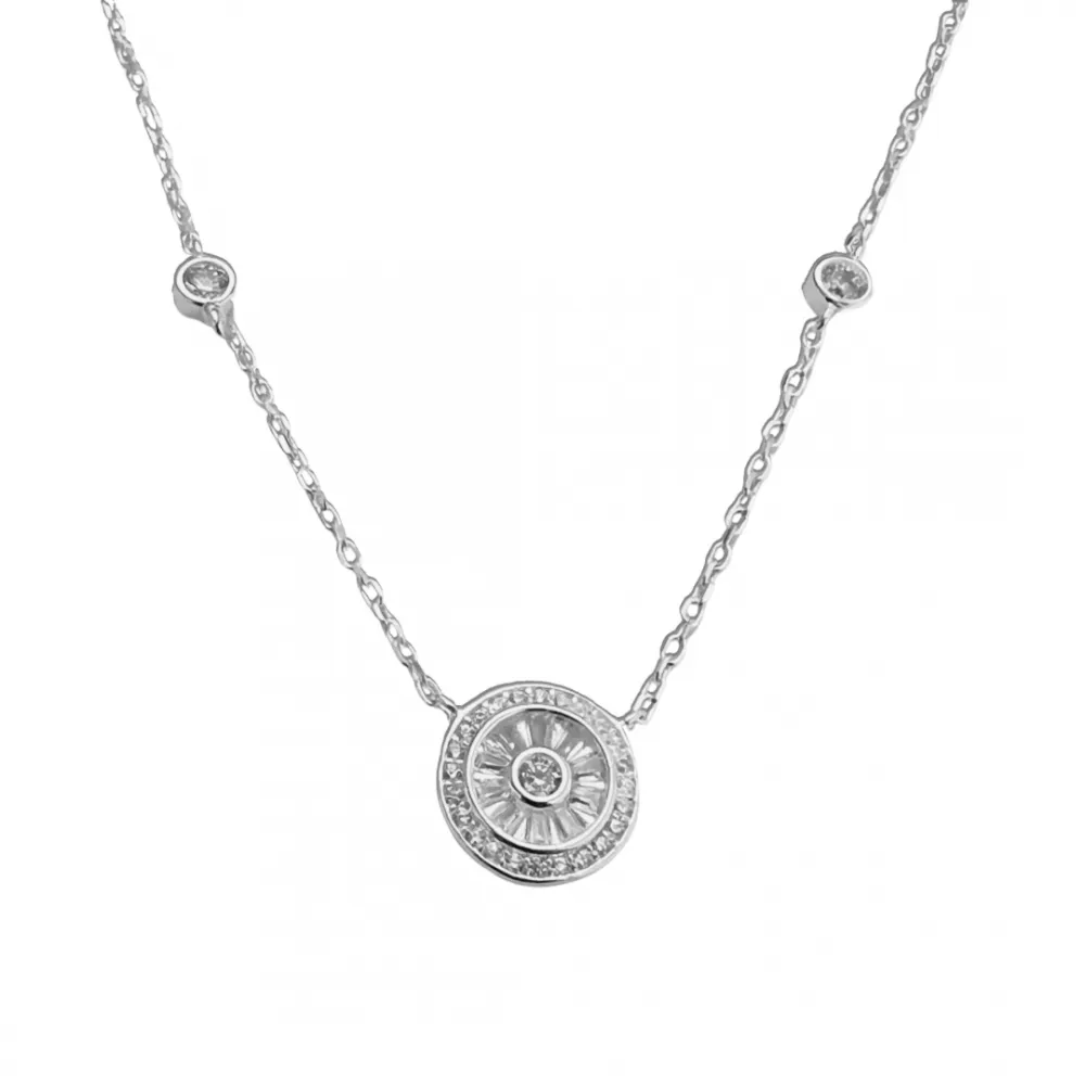  Choker de Prata Alta  com Pedras - CL228
