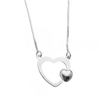  Colar de prata 925 - Coração - GV125