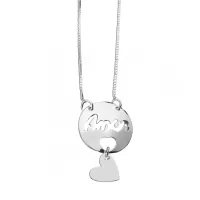 Colar de prata AMOR - GV116