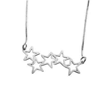 Colar de prata 950 estrelas  - GV174