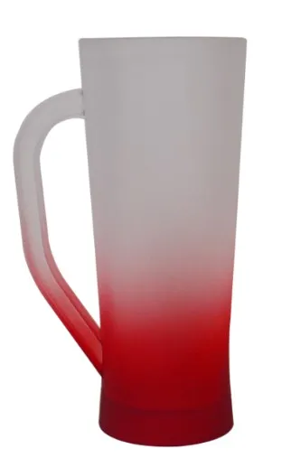 Caneca Slim 400ml Degradê Vermelha