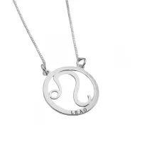  Colar signo de prata 925 Leão - GV133