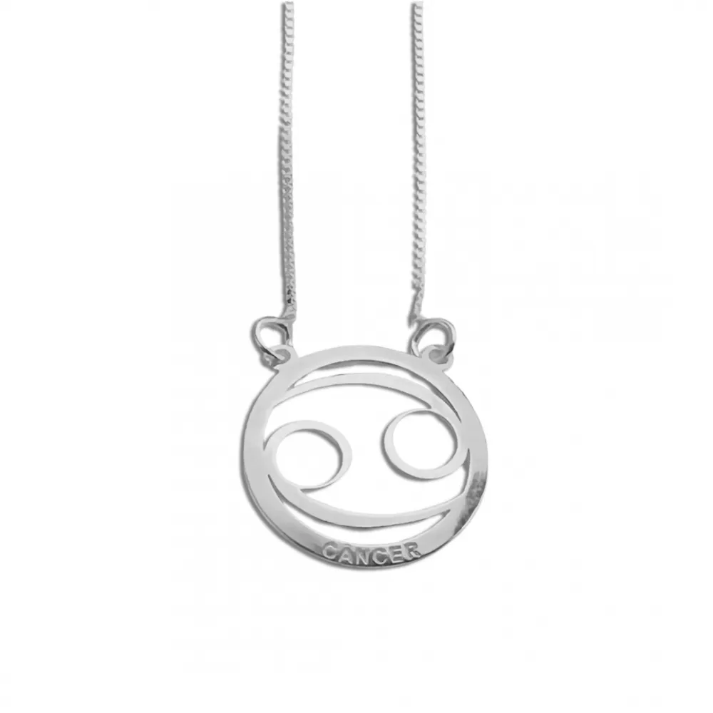 Colar signo de prata 925 Câncer - GV132 Imagem