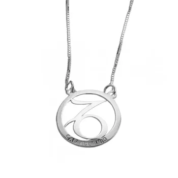Colar signo de prata 950 Capricórnio   - GV138
