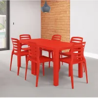 Cadeira Empilhável Ville Kit com 4 Unidades - Foto 3