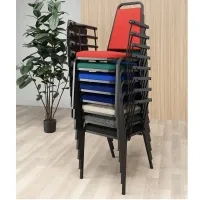 Kit com 4 Unidades Cadeira de Treinamento com Prancheta Antipânico Escamoteavel e Gradil para Livros TH2 - Foto 3