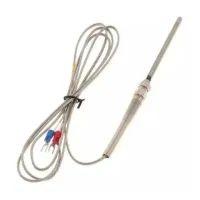 SENSOR TERMOPAR TIPO K PONTA 100MM 1 METRO - Foto 2